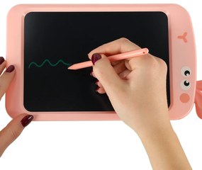 KIK Grafický LCD kresliaci tablet 8,5" so stylusom, ružový zajačik