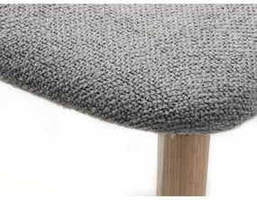 Svetlosivá/v prírodnej farbe jedálenská stolička Elim – Unique Furniture