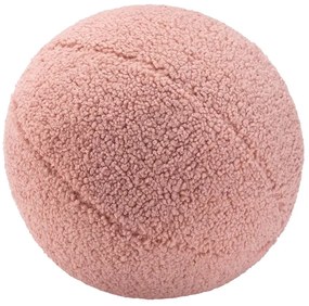 Ružový detský pohovkový vankúš z textílie buklé Ball – Wigiwama