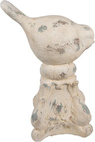 Béžová antik dekorácia vtáčik na podstavci Baroque - 33*21*47 cm