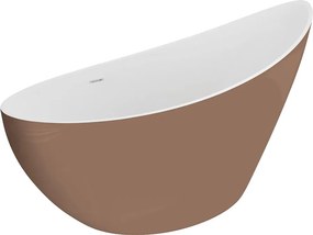 Polimat Akrylátová voľne stojaca vaňa Zoe 180x80 POLIMAT-Rozmery: 180x80, POLIMAT-Farba vane: Biela / grafit lesk