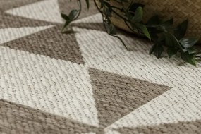 Koberec Šnúrkový SIZAL FLOORLUX 20489 champagne / taupe Trojuholníky