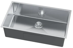 Erga HD, 1-komorový oceľový drez 740x440x210 mm, oceľová, ERG-MLS-HD7444