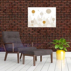 Obraz - Lietajúce balóny (70x50 cm)