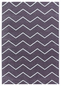 Kusový koberec Rio 4602 lila, 80x250, fialová, kancelária, Ayyildiz