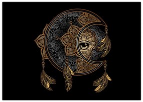 Sklenený obraz - Magické oko (70x50 cm)