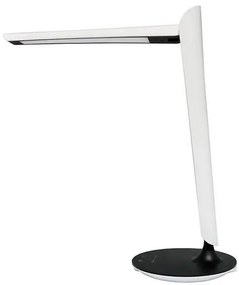 CHINATSU LED stmievateľná stolná lampa s USB portom, 8 W, denné svetlo - studená biela, čierna a biela