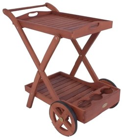 Záhradný servírovací stolík z eukalyptového dreva 54x88 cm Toledo – Garden Pleasure