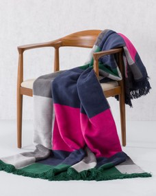 Deka Cosy Home 150x200cm Leaf&amp;Fuchsia