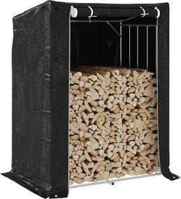 Regál na krbové drevo s pláštenkou 150x100x200 cm 4104955