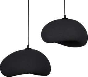 Brilagi - Závesné svietidlo na lanku WABI SABI 2xE27/40W/230V pr. 60 cm čierne