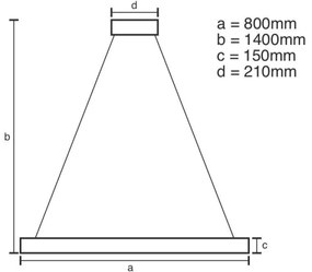LED Stmievateľný krištáľový luster na lanku LED/55W/230V + diaľkové ovládanie