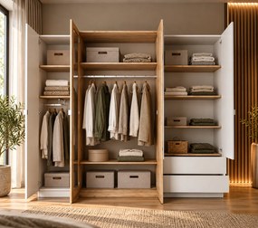 SPÁLŇOVÁ ZOSTAVA NORDVIK DUB CRAFT + BIELA LED