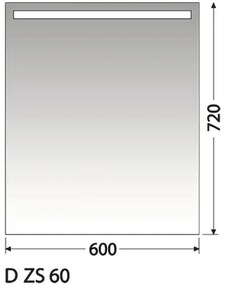 Zrkadlová skrinka Intedoor D ZS 60 01