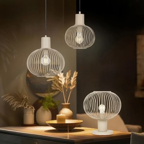 Moderná drôtená stolná lampa béžová 33 cm - Gila