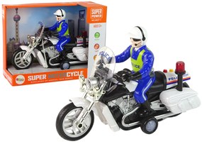 Lean Toys Policajná motorka s policajtom