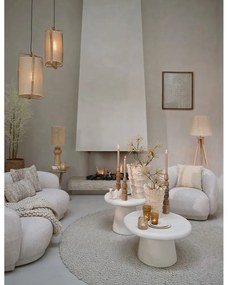 Biely okrúhly konferenčný stolík ø 70 cm Kulona – Light &amp; Living