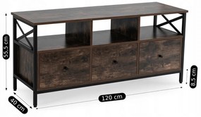 TV skrinka Zurdo (dub rustikal) . Akcia -21%. Vlastná spoľahlivá doprava až k Vám domov. 1119302