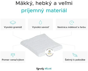 Osuška SOFT biela 70 x 140 cm, 100% bavlna