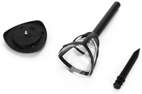 Aigostar - Sada 12x LED solárnych lámp LED/0,06W/2V 33,8 cm 6500K IP44 čierna