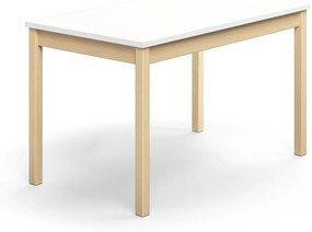 Stôl DECIBEL, 1200x700x720 mm, akustický HPL - biela