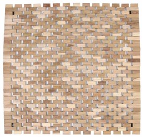 Protišmyková podložka, teak, prírodná, 50 x 48,5 cm