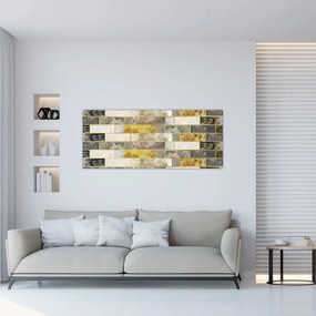Obraz - Dekor s textúrami (120x50 cm)