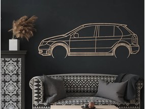 drevko Minimalistický obraz Škoda Fabia Rozmer obrazu: 29,5 x 86 cm, Farba dekorácie: Čierna