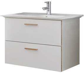 Biele keramické umývadlo bez batérie 80x47 cm Set 931 - Pelipal