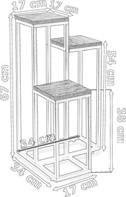 Stojan na květiny MUNIR černý