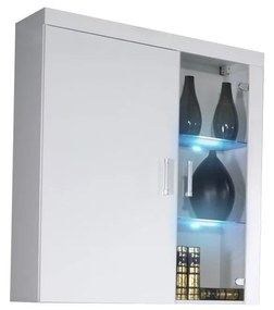 Vitrína Magnolia MA4 (biela + biela lesklá). Vlastná spoľahlivá doprava až k Vám domov. 1122527