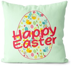Vankúš Happy Easter (Velikost polštáře: 40 x 40 cm)