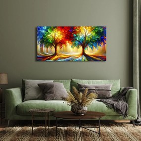 Obraz mystické stromy života vo farbách