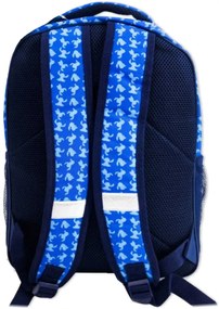 Chlapčenský školský batoh Lilo &amp; Stitch - modrý s motívom mimozemšťana Stitcha - 20L