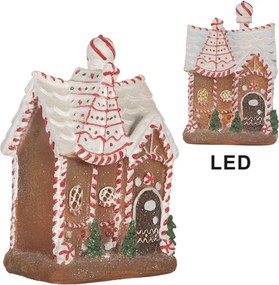 Perníková LED chalúpka Gingerbread Cott - 16*12*23 cm