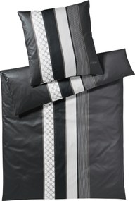 XXXLutz POSTEĽNÁ BIELIZEŇ, makosatén, čierna, biela, 155/220 cm Joop! - Online Only bytové doplnky - 004977057307