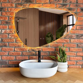 Rea Aura 51, umývadlo na dosku, biela lesklá, REA-U4620