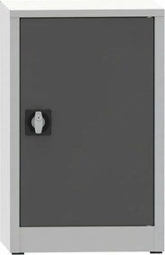 Dielenská policová skriňa na náradie KOVONA, 1 polica, zváraná, 508 x 400 x 800 mm, sivá / tmavo sivá