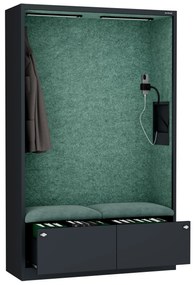 Sally 1150mm korpus Antracytowy - siedzisko Zielony