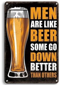 Ceduľa Men Are Like Beer