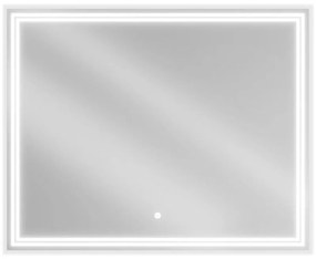 Mexen Taco, LED kúpeľňové zrkadlo s podsvietením 100 x 80 cm, 6000K, ochrana proti zahmlievaniu, 9805-100-080-611-00