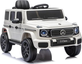 LEAN CARS Akumulátorové vozidlo Mercedes G 4x4 24 V 2580, biele