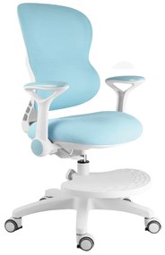 Detská rastúca stolička Neoseat JUNI 006 — látka, prateľný poťah, modrá