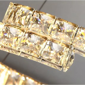 Toolight Toolight, LED krištáľové závesné svietidlo APP1556-CP, chrómová, OSW-05178