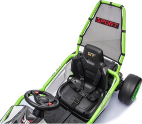 LEAN CARS DM-107 24V7 DRIFT batérie vozidla tichý zelený motor