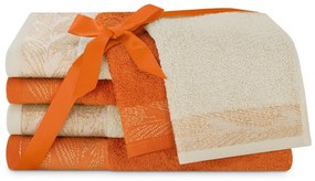 Sada 6 ks uterákov ALLIUM klasický štýl oranžová