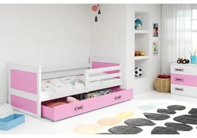 Detská posteľ RICO 190x80 cm Biela Ružová