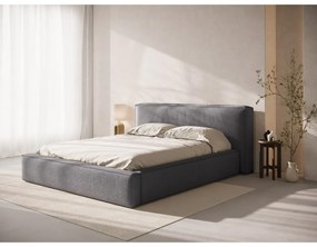 Tmavosivé čalúnené čelo postele 209x100 cm Olivia – Micadoni