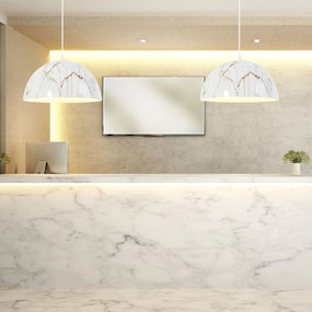 Toolight Toolight, závesná lampa APP911-1CP Marble, imitácia kameňa, OSW-06620