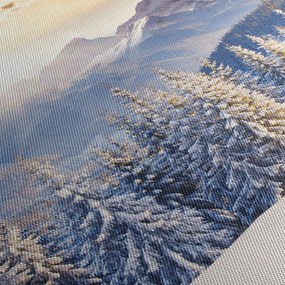 Obraz - Horská krajina v zime (150x105 cm)